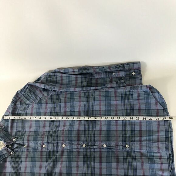 J. Crew Stretch Slim Fit Button Down Shirt Men's Medium Plaid Long Sleeve Casual - Picture 8 of 11